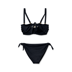 Bikini Nero Elegante con Nodo | Cose Così Shop