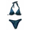 Bikini Donna – Set Due Pezzi in Raffinato Verde Petrolio, Top a Triangolo Regolabile e Slip Minimalista