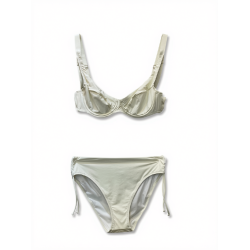 Bikini Tropicale a Fascia con Slip a Vita Alta | Cose Così Shop