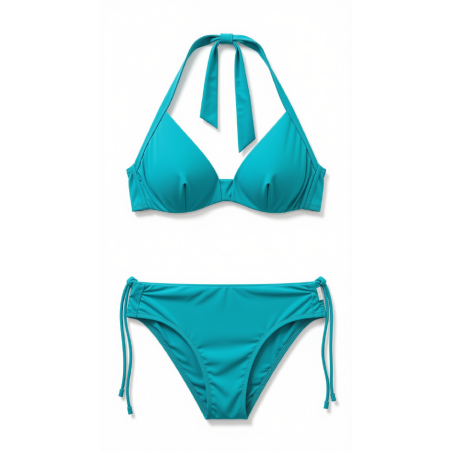 Bikini Floreale Vintage a Fascia e Vita Alta | Cose Così Shop