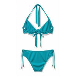 Bikini Floreale Vintage a Fascia e Vita Alta | Cose Così Shop