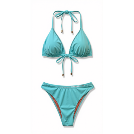 Bikini Reversibile Turchese e Corallo | Cose Così Shop