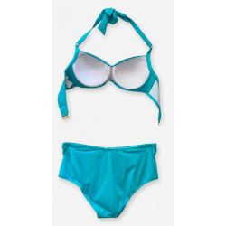 Bikini Turchese a Balconcino con Vita Alta | Cose Così Shop
