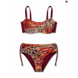Bikini Astratto "Abstract Earth" - Fascia e Laccetti | Cose Così Shop
