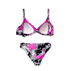 Bikini Barocco "Baroque Pink" - Fucsia e Nero | Cose Così Shop