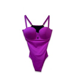 Costume Intero Donna Parah – Viola Intenso con Coppe Preformate e Dettaglio Cut-Out