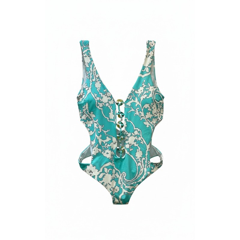 Costume Intero Parah Turchese Cut-Out | Cose Così Shop