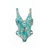 Costume Intero Parah Turchese Cut-Out | Cose Così Shop