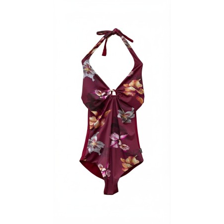 Costume Intero Parah Floreale Burgundy | Cose Così Shop