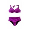 Bikini Viola Vita Alta con Balconcino | Cose Così Shop