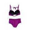 Bikini Viola Vita Alta con Balconcino | Cose Così Shop