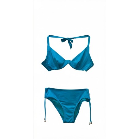 Bikini Turchese Tinta Unita Regolabile | Cose Così Shop