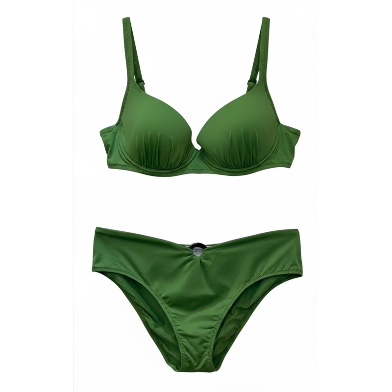 Bikini Verde Bosco con Anello Decorativo | Cose Così Shop