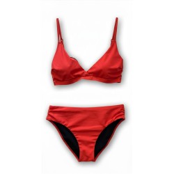 Bikini Rosso Brillante Tinta Unita | Cose Così Shop
