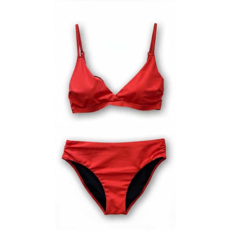 Bikini Rosso Brillante Tinta Unita | Cose Così Shop