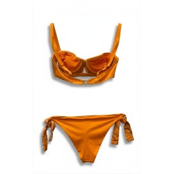 Bikini Arancione con Motivo a Onde | Cose Così Shop