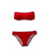 Bikini Rosso a Fascia con Nodo | Cose Così Shop