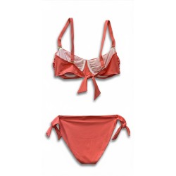 Bikini Corallo con Spalline Regolabili | Cose Così Shop